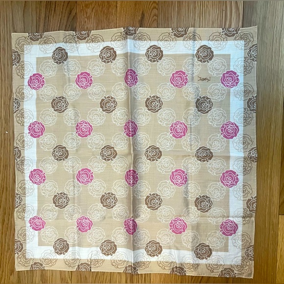 YSL Vintage Floral Handkerchief - Picture 1 of 2